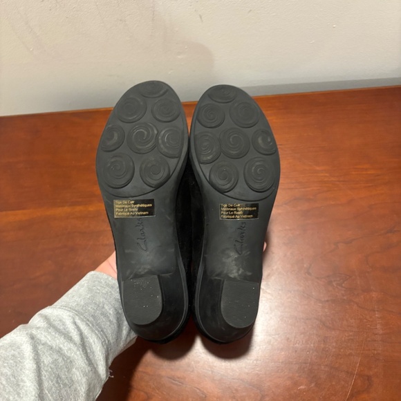 Clarks Women's Brigita Glory Suede Pumps in Black Size 7 - Picture 8 of 10